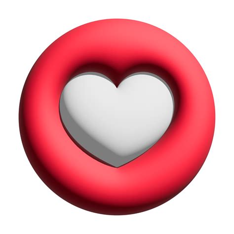 3d Red Heart Vector Icons Illustration 26792117 Png