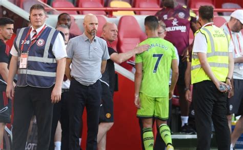 Cristiano Ronaldo And Erik Ten Hag Face Off After Star Storms Off