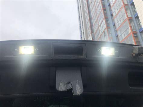 Светодиодные лампы в подсветку номера Тигуан — Volkswagen Tiguan (1G ...