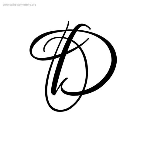 Calligraphy Letters Lettering Letter D