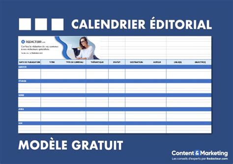 Comment Créer Un Calendrier éditorial Modèle Gratuit à Télécharger