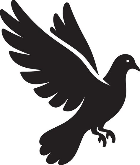 Pigeon Silhouette Pigeon Svg Pigeon Illustration Pigeon Bird