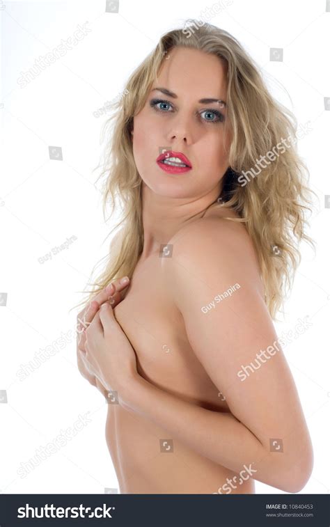 Portrait Nude Blonde Blue Eyes On Foto Stok 10840453 Shutterstock