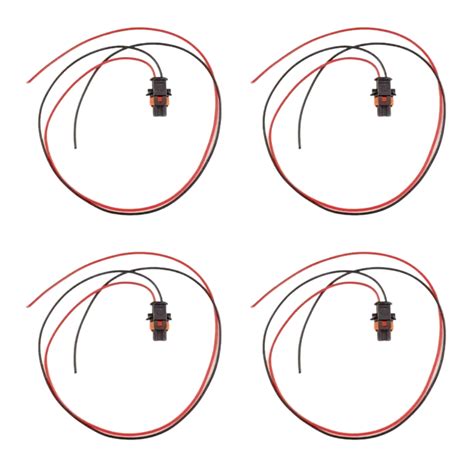 4pcs 2 Pin Pre Wired Bosch Diesel Injector Connector Injector Plug 192