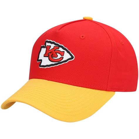 Youth Red/Gold Kansas City Chiefs Two Tone Precurved Adjustable Hat