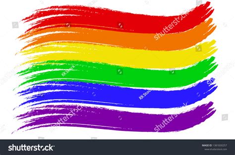 Gay Lgbtq Pride Flag Paint Stock Vector Royalty Free 1381830257 Shutterstock