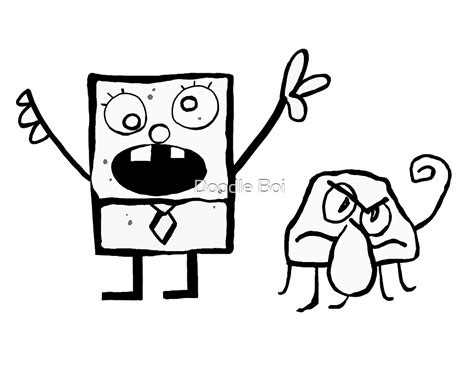 "DoodleBob and Squiddle" by Tristan Leung | Redbubble