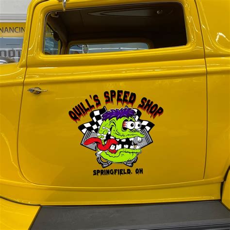 Personalized Hot Rod Monster Vinyl Decals For Car Dingmun