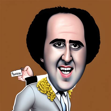 Andy Kaufman Caricature Graphic · Creative Fabrica