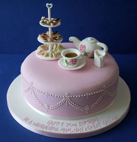 High Tea Cake Birthday Cake For Mom Cool Birthday Cakes Afternoon