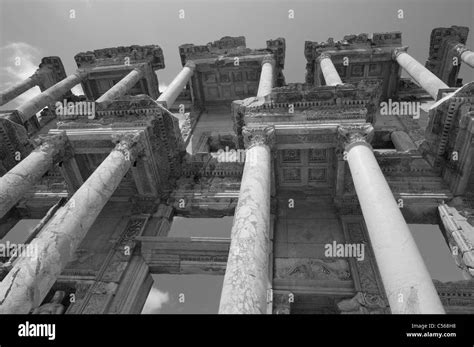 Library At Ephesus Turkey Stock Photo Alamy