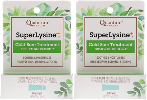 Super Lysine Plus Cold Sore Ointment-7g tube (.25 ounces (2 Pack))