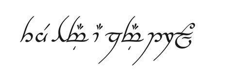 Elvish script tattoo : r/lotr