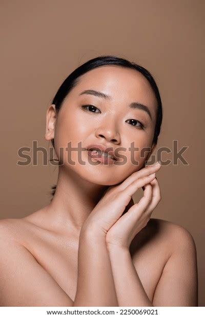 Portrait Pretty Asian Woman Naked Shoulders Stock Photo Shutterstock