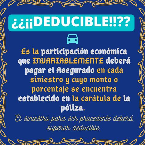 Qu Es El Deducible De Tu P Liza De Seguros Seguro De Auto