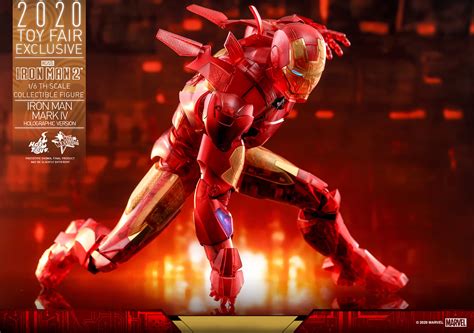 可一窺內部複雜機構的特殊視覺效果 Hot Toys MMS 鋼鐵人 鋼鐵人馬克 全息影像版本 Iron Man Mark IV Holographic Version