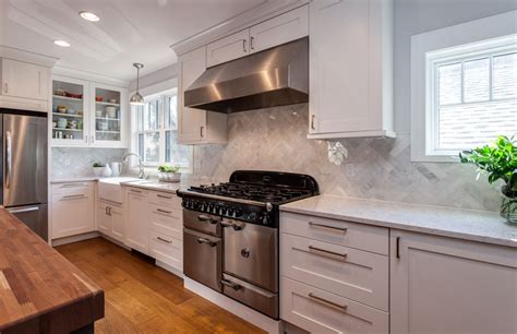 White Shaker Kitchen Cabinets Espresso Island Butlers Pantry