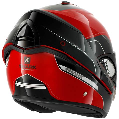 Shark Evoline Series 3 Arona Red Black Motorcycle Helmet Flip Up Front