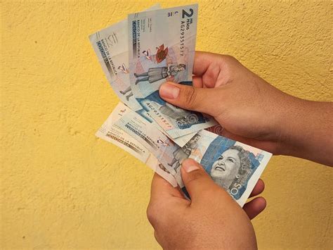 Economy And Finance With Colombian Money Stock Photo Image Of Growth
