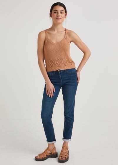 Jolie Mid Wash Relaxed Skinny Jeans Matalan