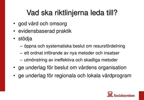 Ppt Nationella Riktlinjer F R R Relseorganens Sjukdomar Powerpoint