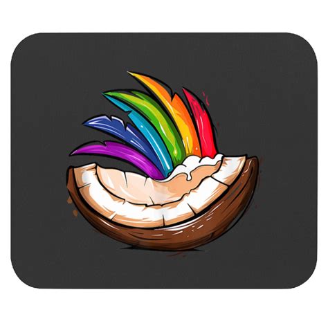 Lgbt Coconut Rainbow Lgbt Parade Lgbtq Gay Pride Month Mouse Pads Sold By Zimmermanrliame Sku