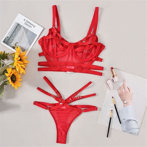 Generic Ins New Popular Ribbon Waist Seal Sexy Adjustable Sexy Lingerie Suit Female