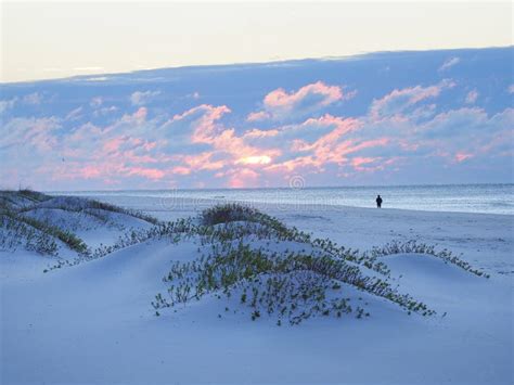 Sunrise at the Beach on the Outer Banks Stock Photo - Image of sand ...