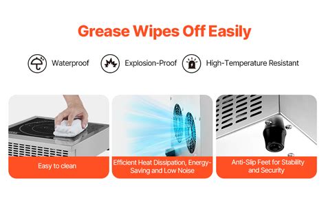 Vevor Portable Commercial Induction Cooktop W Countertop Burner Hot