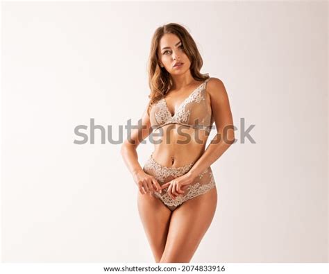 Lingerie Fashion Model Stunning Blonde Woman Stock Photo Shutterstock