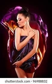 Sensual Fashion Portrait Beautiful Sexy Brunette Stock Photo 96988832 Shutterstock