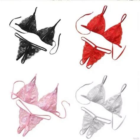 Jual Women S Sexy Lingerie Set Set Lingerie G String Open Shopee Indonesia