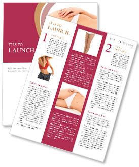 Gorgeous Female Physique In Elegant White Lingerie Newsletter Template Design ID 0000092061