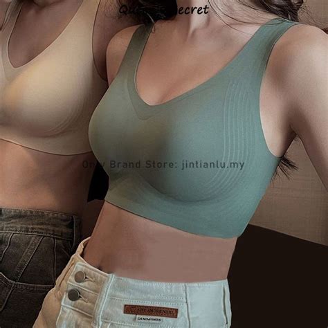 M Xl Japan Suji Large Cup Jelly Bra Nude Feeling Traceless Seamless Large Chest No Wire