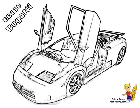 Bugatti Veyron Super Sport Coloring Pages