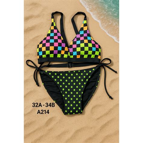 Jual REMIX Baju Renang A214 Swimsuit Bikini Dan Tankini SIZE 32A 34B Size S SISA