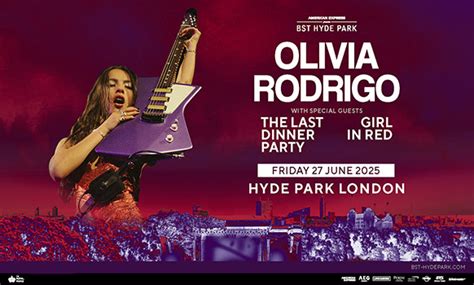 Olivia Rodrigo GA Ticket London BST Hyde Park 27 June 2025
