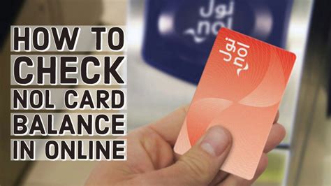 How To Check Nol Card Balance In Online Youtube