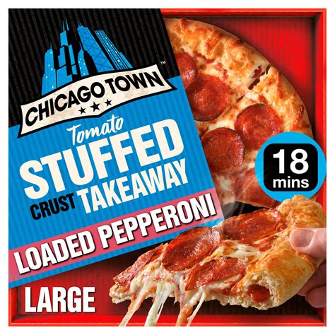 Chicago Town Takeaway Large Stuffed Crust Pepperoni Pizza 645g