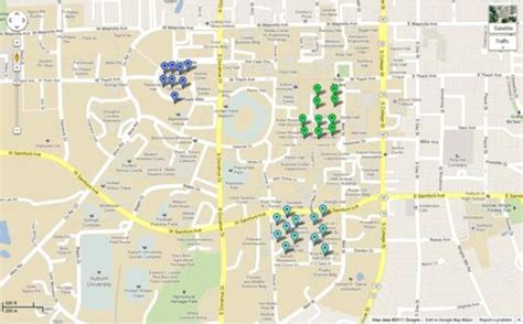 Auburn Campus Map