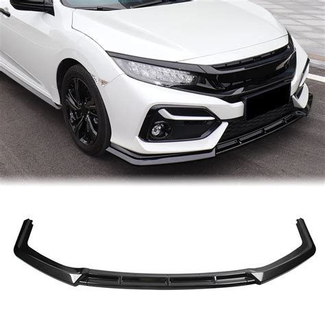 For Honda Civic Hatchback Si 2016 2021 Front Bumper Lip Side Splitter