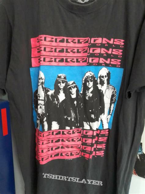 Scorpions Crazy World Tour T Shirt 1991 Tshirtslayer Tshirt And Battlejacket Gallery