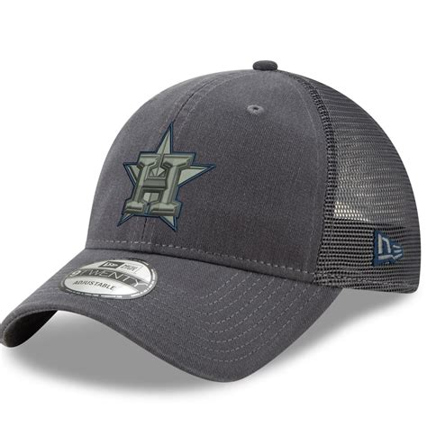 Men's Houston Astros New Era Graphite Velocity Trucker 9TWENTY ...