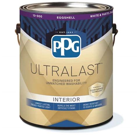 Reviews For PPG UltraLast 1 Gal Base 2 Eggshell Interior Paint Pg 1