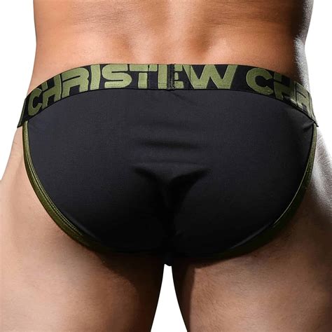 Andrew Christian Slip Tanga Almost Naked Moisture Control Noir Inderwear