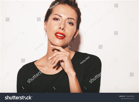 Portrait Beautiful Sensual Brunette Woman Girl Stock Photo Edit Now