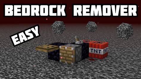 How To Break Bedrock Simple Minecraft Java 118 Youtube