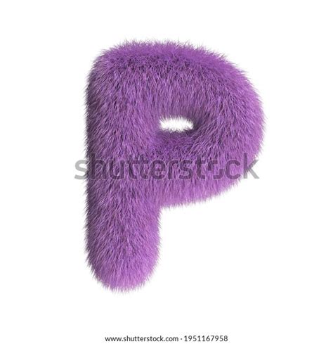 Hairy Font Furry Alphabet 3d Rendering Stock Illustration 1951167958