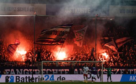 Pyrotechnik abgebrannt Geldstrafe für den VfL Osnabrück liga3 online de