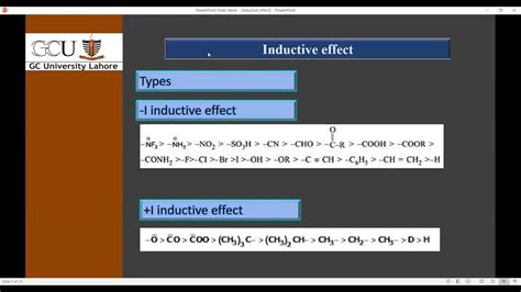 Inductive Effect Types Stability Of Carbocations And Carbanions